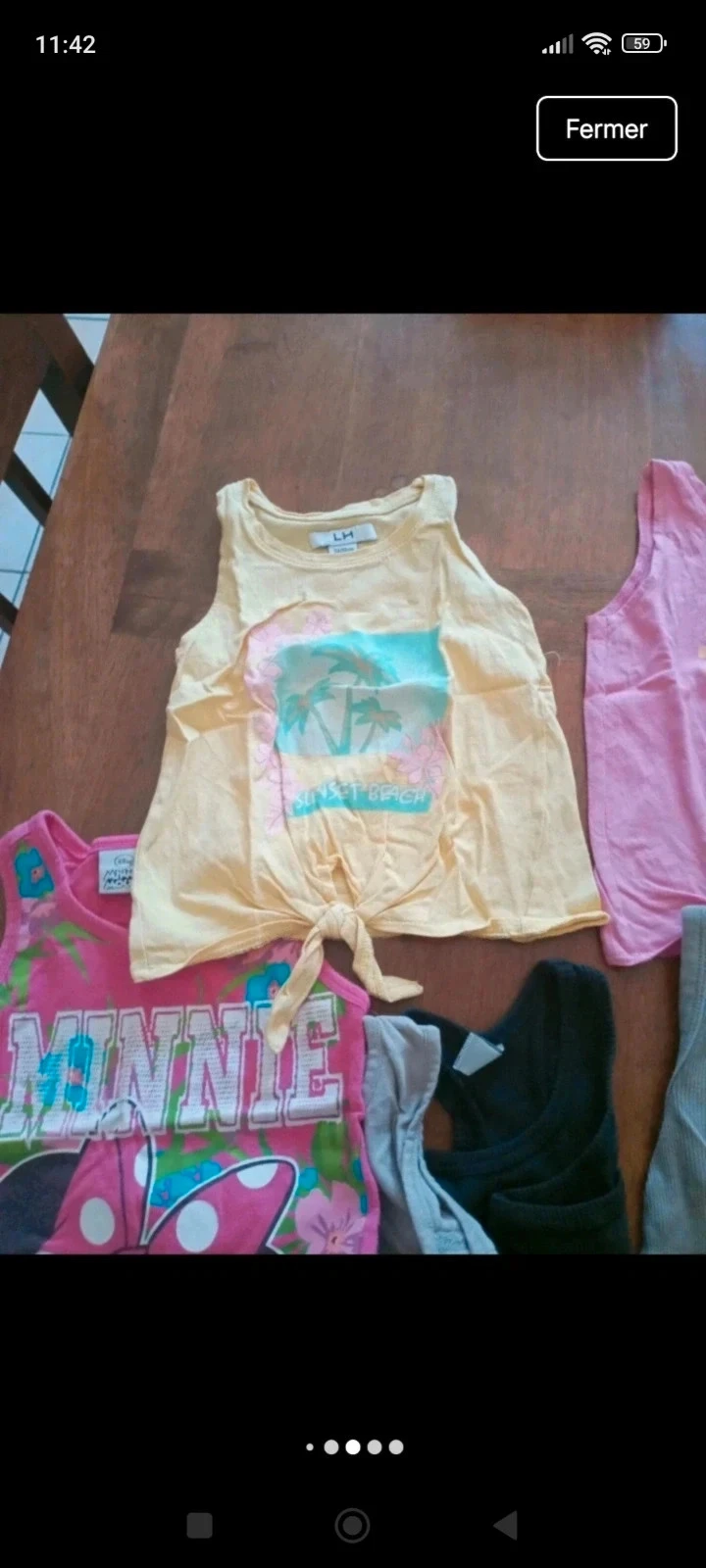 Lot de 7 débardeurs filles 3 ans – photo 6